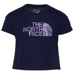 Girls' Grade School - The North Face Mountain T-Shirt - Navy/Purple