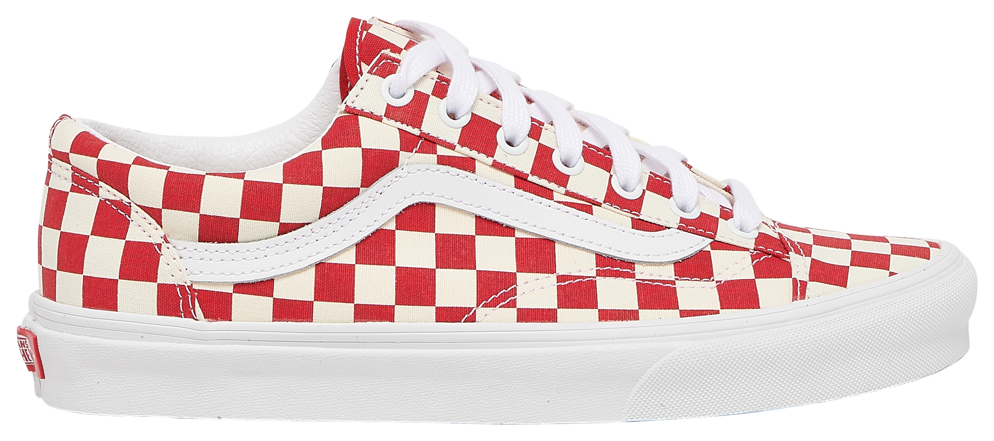 vans rosse scacchi