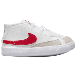 Boys' Infant - Nike Blazer Mid - White/Habanero Red/Medium Blue