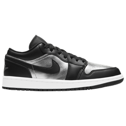 Women's - Jordan AJ 1 Low SE - White/Black/Metallic Silver