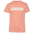 Jordan Post It Up AOP T-Shirt - Boys' Grade School Orange/White