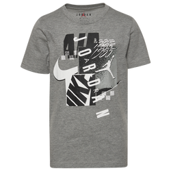 Boys' Grade School - Jordan Post Up T-Shirt - White/Carbon Heather