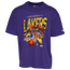 Nike Lakers Courtside Shattered S/S T-Shirt - Men's Court Purple