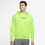 Nike Dri-FIT Standard Issue Pullover Hoodie - Men's Lime Glow/Pale Ivory