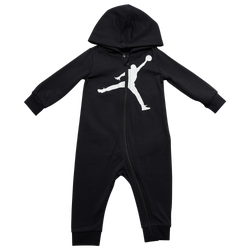 Girls' Infant - Jordan HBR Jumpman Hooded Coverall - Black/Black