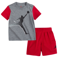 Boys' Toddler - Jordan Jumpman Cargo T-Shirt and Cargo Set - Red/Gray