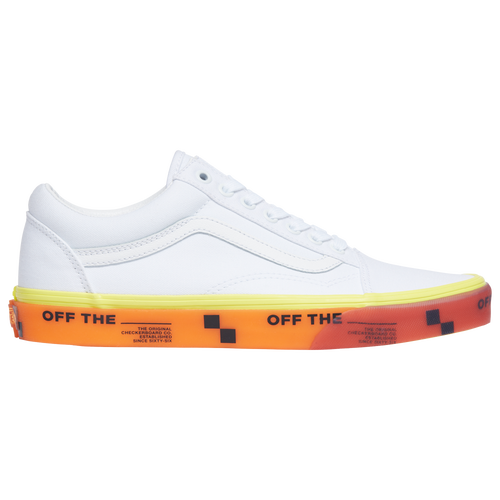 Vans Old Skool - Boys' Grade School Skate/BMX Shoes - White / Orange / Purple - VN0A5AO92HQ