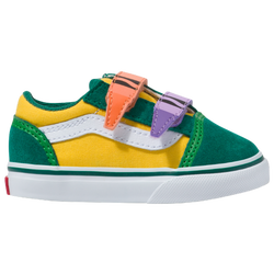 Boys' Toddler - Vans Old Skool - Green/Yellow/White