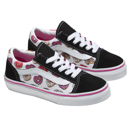 

Girls Vans Vans Old Skool Love - Girls' Grade School Shoe Black/Pink Size 05.5