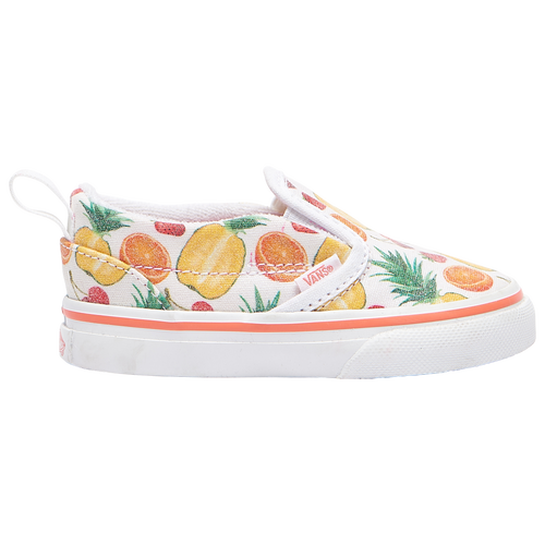 

Girls Vans Vans Slip On Fruit - Girls' Toddler Skate Shoe White/Multi Size 06.0