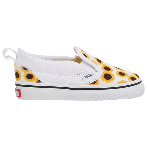 

Girls Vans Vans Slip On - Girls' Toddler Skate Shoe Yellow/True White Size 10.0