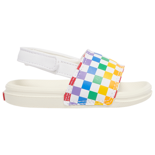 

Girls Vans Vans La Costa Slide On - Girls' Toddler Shoe White/Rainbow/Marshmellow Size 07.0