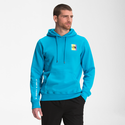 Men's - The North Face Distorted Half Dome Hoodie - Blue/Multi