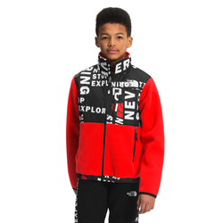 Boys' Grade School - The North Face Tagline Toss Print Jacket - Red/Black