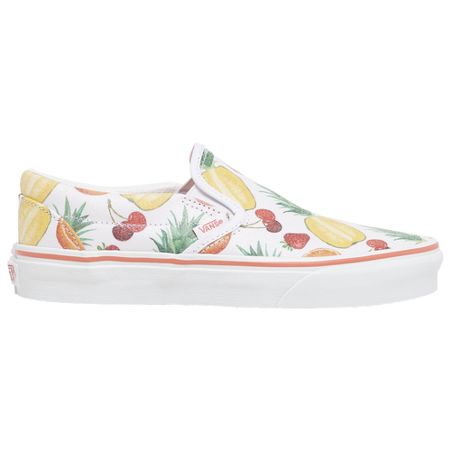 

Girls Vans Vans Slip On Fruit - Girls' Grade School Skate Shoe White/Multi Size 06.0