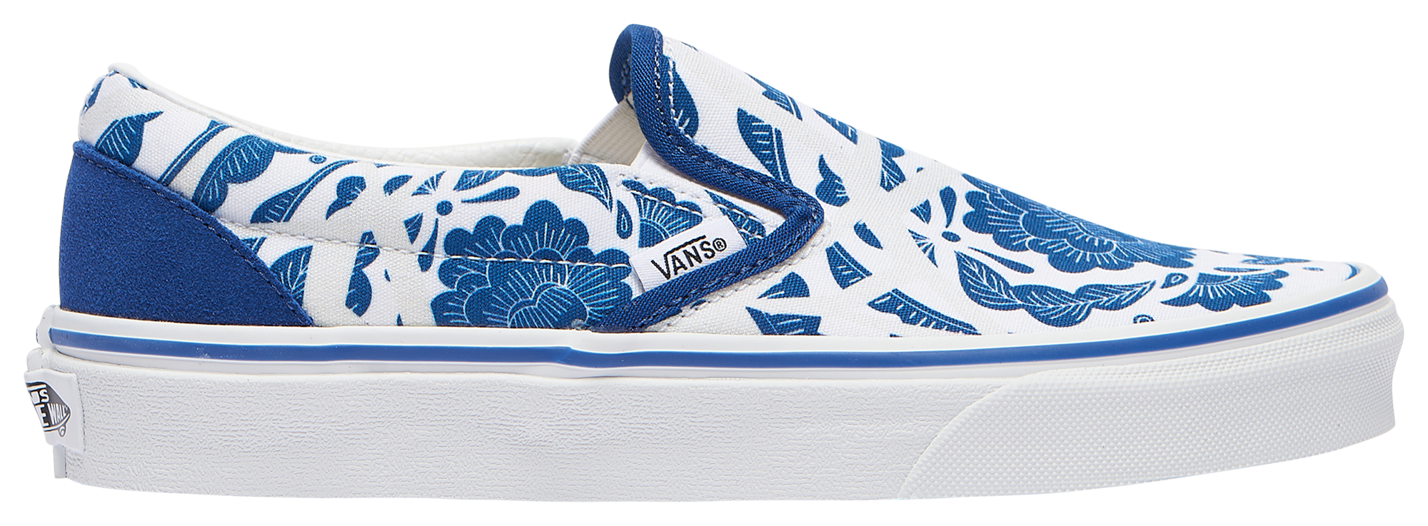 White slip shop on vans footlocker