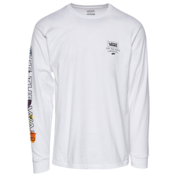 Men's - Vans Pressed Floral L/S T-Shirt - White