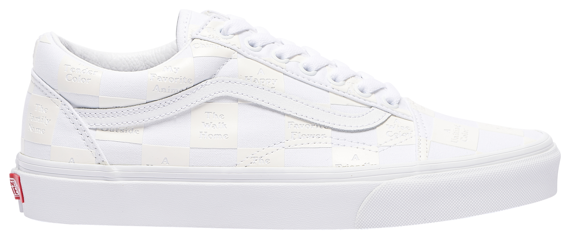 red checkered vans footlocker