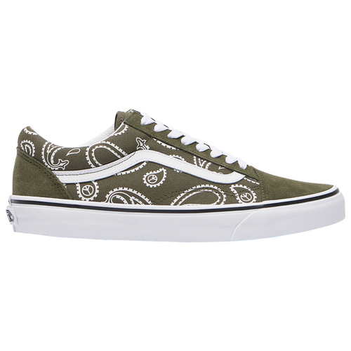 

Vans Mens Vans Old Skool Peace Paisley - Mens Shoes Olive/White Size 07.5