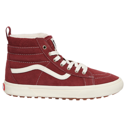 Girls' Grade School - Vans SK8 Hi MTE - Maroon/White