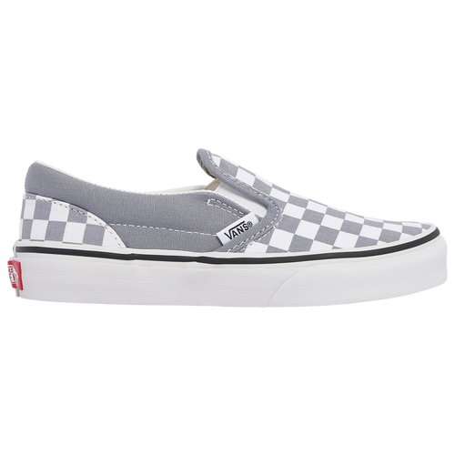 

Vans Boys Vans Classic Slip On - Boys' Preschool Shoes White/Gray Size 13.0