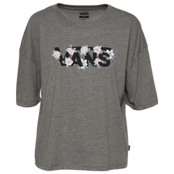 Women's - Vans Retro Floral T-Shirt - Gray Heather/Pink