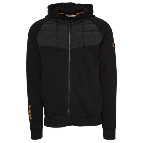 

Timberland Mens Timberland Boots For Good Full Zip Hoodie - Mens Gold/Black/Black Size L