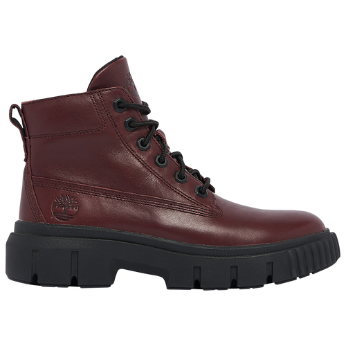 

Timberland Womens Timberland Greyfield Leather Boots - Womens Red Size 10.0