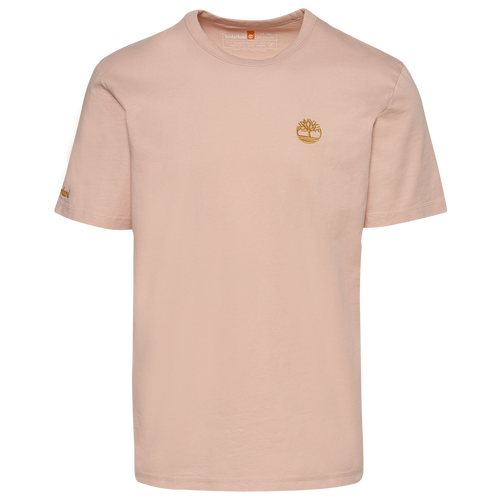 

Timberland Mens Timberland Boots For Good T-Shirt - Mens Pink/Gold Size S