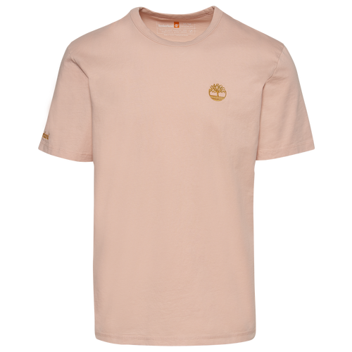 

Timberland Mens Timberland Boots For Good T-Shirt - Mens Pink/Gold Size M