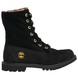 Women's - Timberland Teddy Fleece 6" Boots - Black/Leopard