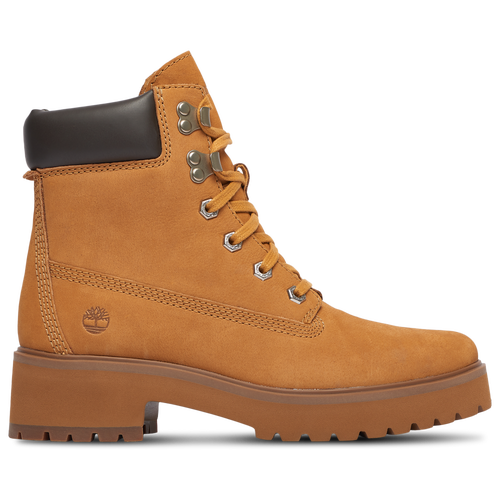 Timberland Kinsley 6 Inch Waterproof Boots In Wheat Nubuck-neutral In Black/wheat