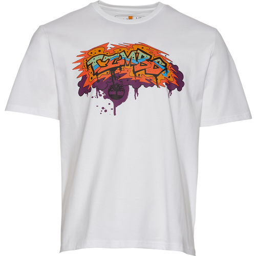 

Timberland Mens Timberland Graffiti T-Shirt - Mens Multi/White Size S