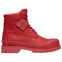 Red timberlands shop footlocker