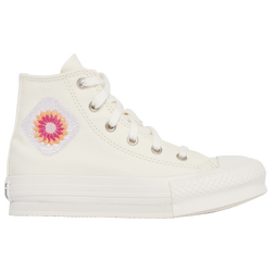 Girls' Preschool - Converse Hi Eva Lift  - Egret/Vintage White/Peach Dream