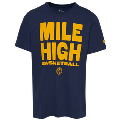 Men's - Nike Nuggets Dri-Fit Mantra T-Shirt - Navy/Yellow