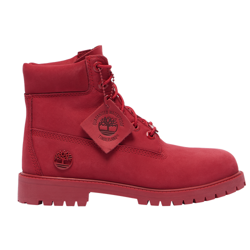 

Boys Timberland Timberland 6" Premium Waterproof Boots - Boys' Grade School Shoe Red/Red Size 05.0