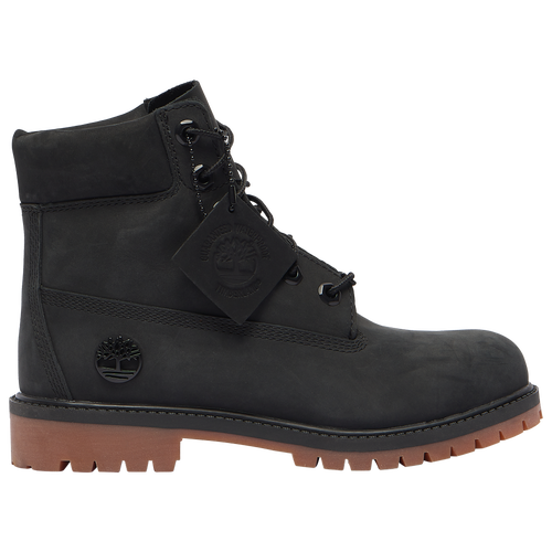 Shop Timberland Boys  6" Premium Waterproof Boots In Black/brown