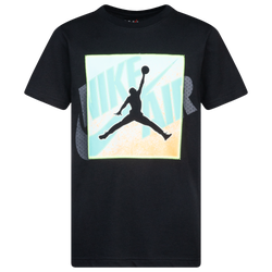 Girls' Grade School - Jordan Patch Over T-Shirt - Black/Blue