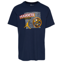 Men's - Jordan Nuggets Dri-Fit Statement 2 T-Shirt - Navy/Yellow