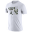 Jordan Bucks Dri-Fit Statement 2 T-Shirt - Men's White/Green