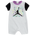 Jordan Stack Romper - Boys' Infant White/Black