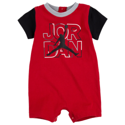 Boys' Infant - Jordan Stack Romper - Red/Black
