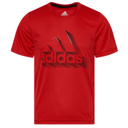 Boys' Preschool - adidas Speed Lines T-Shirt - Scarlet