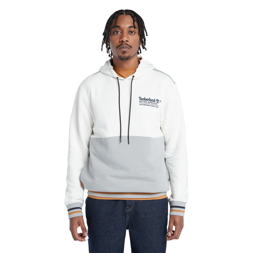 

Timberland Back To School Hoodie - Mens White/Grey Size M