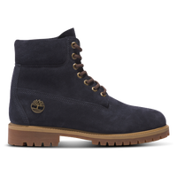 Navy blue red and store yellow timberlands