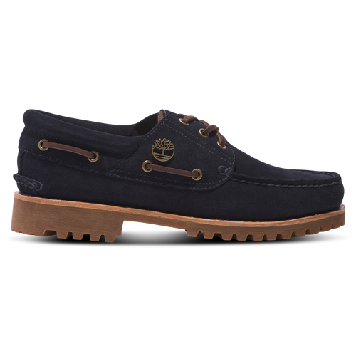 Shop Timberland Mens  Authentic Suede Boat Shoes In Dark Blue