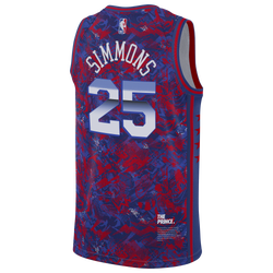 Men's - Nike 76ers Select Series Jersey - University Red/Hyper Royal