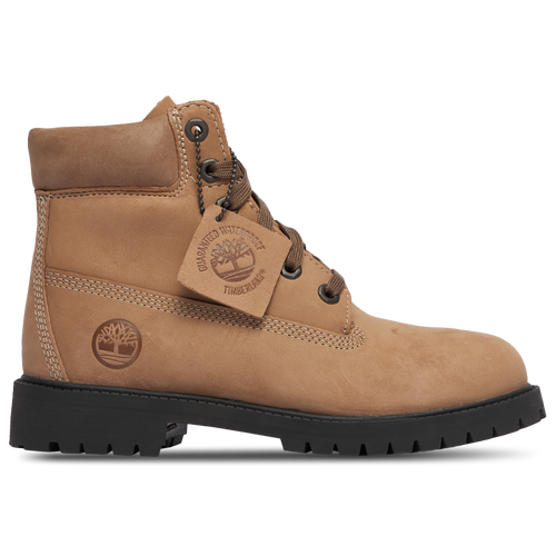 Timberland Boys  Premium 6" Waterproof Boots In Medium Beige/black