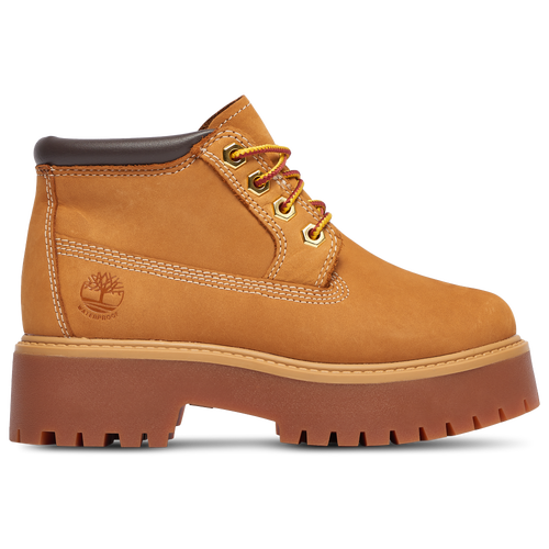 Shop Timberland Girls Preschool   Nellie Stonestreet Platform In Wheat